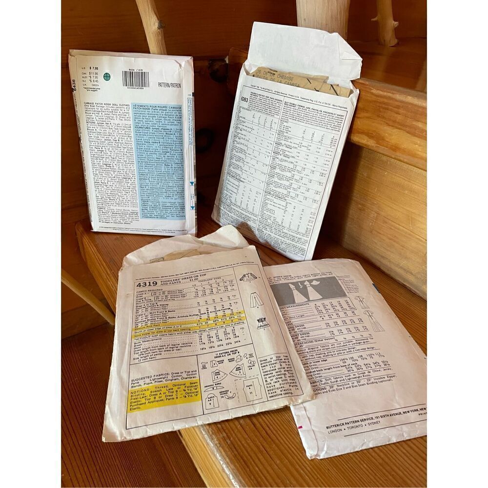 Sewing Patterns x4 - Picture 2 of 2